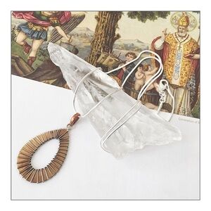 Artisan Wrapped Healing Copper Pendant Necklace